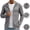 Dark Gray, variant on Men's UPF 50+ Sun Protection Hoodies with Breathable Mesh Texture and Full Zip Featuring Lightweight Long Sleeves Dark Gray XL