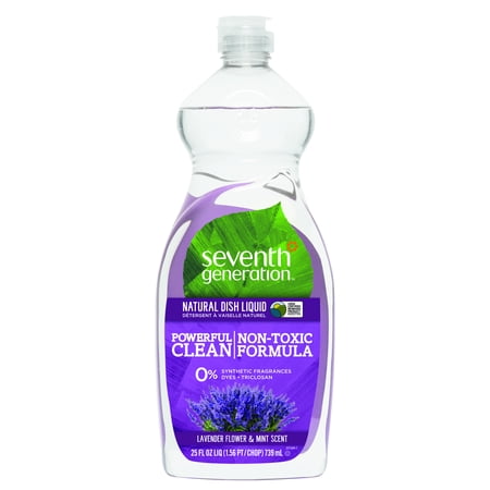Seventh Generation Dish Liquid, Lavender Flower & Mint, 25 Fl Oz.