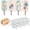 3 Pcs Large - (150 Sticks), variant on 2 Pack Mini Popsicle Silicone Molds, 4 Cavities Oval Ice Pop Molds with 50 Wooden Sticks for Homemade Ice Cream, Cakesicles, Cake Pop (White)