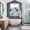 Blue, variant on Boho Spring Floral Kitchen Curtains Window Panels, Retro Flowers Plants Patchwork Grid Green Insulated Window Treatment Curtain, Grommet Curtains for Bedroom/Living Room/Bathroom, 2 Piece 52"Wx45"L