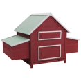 thumbnail image 1 of vidaXL Chicken Coop Red 157x97x110 cm Wood, 1 of 4