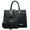Black, variant on Women's Handbag Flap-over Belt Shoulder Bag Top Handle Tote Satchel Purse Work Bag w/Matching Wristlet