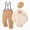 A23-Khaki, variant on 12-18 Months 3Pcs Infant Newborn Baby Boy Clothes Set With Hat Long Sleeve Romper Tops Suspender Pants Kids Gentleman Outfits Fall Winter Outfit 0 3 6 9 12 18 Months Infant Baby Outfits,Blue