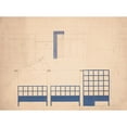 thumbnail image 2 of Winold Reiss 24x19 Gold Ornate Framed and Double Matted Museum Art Print Titled - Designs for Unidentified Restaurant Interior, Possibly Elysee Restaurant, 1 East 56th St., New York, Ny.) (D, 2 of 4
