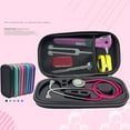 thumbnail image 2 of Portable Stethoscope Storage Box Carry Travel Case Bag Hard Drive Pen Medical Organizer blue, 2 of 8