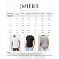 thumbnail image 3 of JMIERR Undershirts for men T Shirts Crewneck Cotton Hipster Classic Tee, 3 Pack, Black;White;Gray, 3 of 6