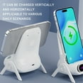 thumbnail image 4 of Christmas Gifts Liweisiy Portable Mini Chair Wireless Charger Supply For All Phones Wireless Charging Station Phone Stand Bracket With Musical Speaker Function D5210 White 14.5X9.7X9Cm, 4 of 9