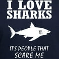 thumbnail image 3 of CafePress - I Love Sharks, It's People That Scar Hoodie (Dark) - Pullover Hoodie, Classic, Comfortable Hooded Sweatshirt, 3 of 4
