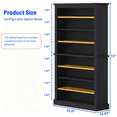 thumbnail image 2 of 71" Tall Freestanding Shoe Cabinet, 9-Tier Adjustable Wood Shoe Rack with Open Storage for Entryway, Hallway & Small Spaces – Modern White Storage Organizer, 2 of 5