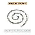 thumbnail image 6 of FindChic Chunky Cuban Link Chain for Women Stainless Steel Choker Necklace Silver Hip Hop Curb Chain Birthday Mothers Day Jewelry Gifts Her Mom Wife Lady Female Adults Age Ideas, 5mm/20inch, 6 of 9