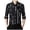 Black, variant on Men's Casual Slim Striped Lapel Long Sleeve Shirt Top for Everyday Fashion and Korean- Style