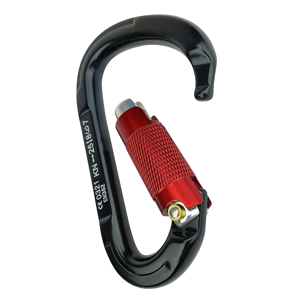 5 - 25kn Carabiners Heavy Duty Climbing Twist Gate Auto Locking Aluminum D Ring