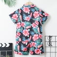 thumbnail image 4 of TAIAOJING Boys Summer Outfits Sets Casual Beach Short Sleeve Shirt Shorts Two Piece Outfits Sets For Kids Toddler Boys Comfortable Playwear Daily Wear Leisure 3-4Y, 4 of 7