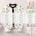 thumbnail image 3 of larppty Unisex Footless Newborn Baby Sleepers Pajamas Romper Boys Girls Long Sleeve (Green), 3 of 4