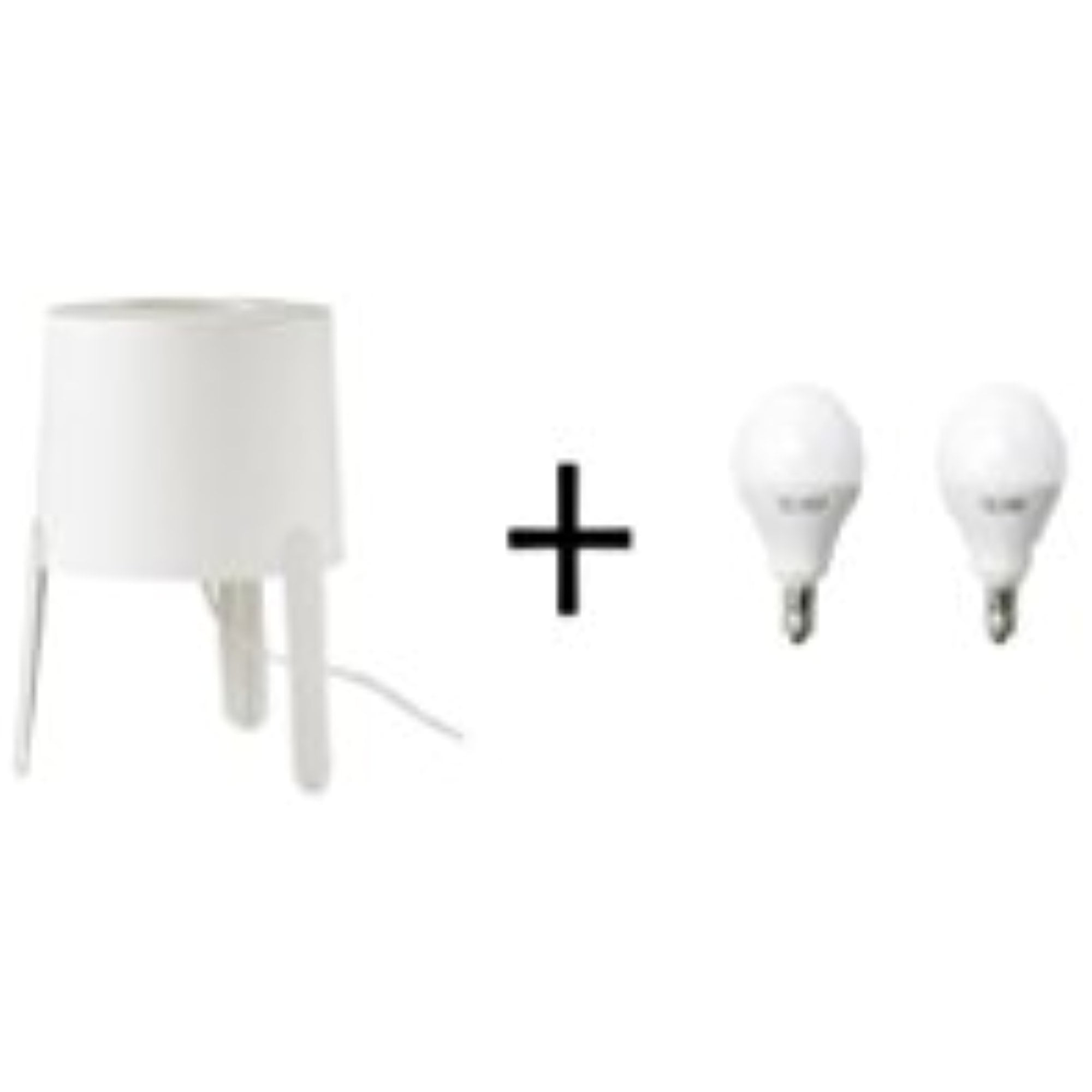 in plaats daarvan Kwade trouw volwassene Ikea Table lamp, white 3 pieces, LED bulb E12 400 lumen, globe opal 6 pices  - Walmart.com
