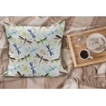 thumbnail image 2 of Dragonfly Fluffy Throw Pillow Cushion Cover, Colorful Toned Flying Dragonflies Pattern with Bubbles and Circular Shapes Print, Rectangle Accent Pillow Case, 26" x 16", Multicolor, by Ambesonne, 2 of 5