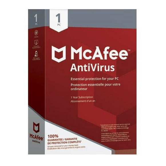 McAfee Anti Virus 1 Pc