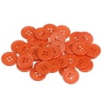 thumbnail image 1 of Unique Bargains Boutons de Couture Ronds en Résine Orange à 4 Trous, Lot de 100, 1 of 5