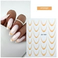 thumbnail image 2 of FSTDelivery French Tip Nail Stickers for Nail Art Gradient Line Colorful Decals Self-Adhesive Tips Guides Stripe Lines Sliders for Women DIY Nails Decorations, Clearance, 2 of 4