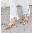 thumbnail image 2 of Cecelia New York Nox Mule Gold Metallic Sparkle Pointed Toe Flats Slide Sandals, 2 of 8