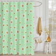 thumbnail image 3 of Shower Curtain Spring White Daisy Shower Curtains for Bathroom Decor, Waterproof Polyester Shower Curtain Set with Hooks, Extra Long 72" x 78" Green, 3 of 9