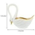 thumbnail image 2 of Shisuyan Porte-Clés Décoratif en Résine en Forme de Cygne pour Bibelot, Plateau, Anneau, Rangement, 2 of 8