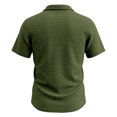 thumbnail image 5 of Mens Polo Short Sleeve Casual Summer Structured Collar Fashion Relaxed Fit Dressy Polo, L, 5 of 6