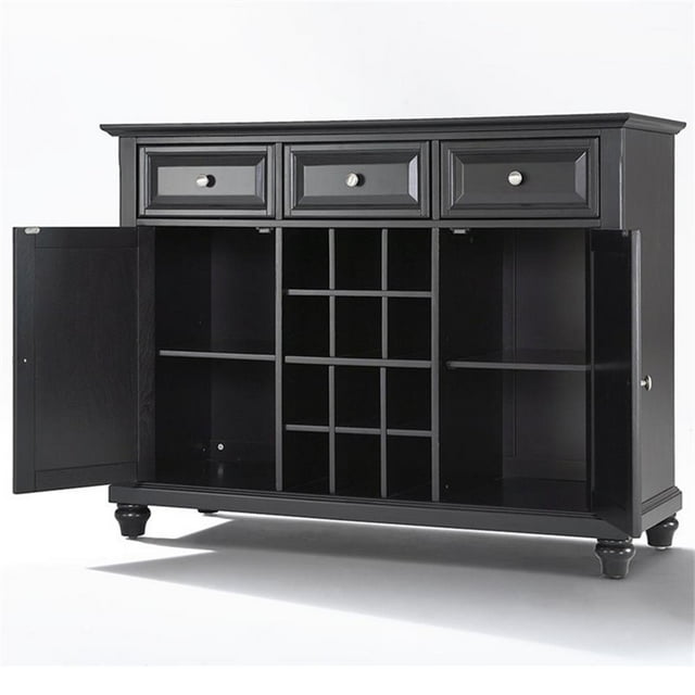 Crosley Cambridge 3 Tiroirs Vin Buffet en Noir
