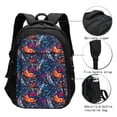 thumbnail image 3 of Daiia Tropical Flower Pattern USB Charging Backpack for Men and Women, Anti-Theft Backpack,Travel Backpack,School Backpack,College Backpack,Laptop Backpack, 3 of 7