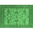 thumbnail image 1 of Ahgly Company Indoor Rectangle Oriental Emerald Green Industrial Area Rugs, 7' x 9', 1 of 4