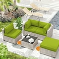thumbnail image 6 of Kimunuk 9 Pcs Outdoor Patio Replacement Cushions,Waterproof Cushions for 4-Seat Outdoor Sectional Sofa Couch, Grass Green, 6 of 6