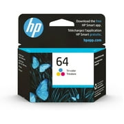 HP 64 Tri-Color Ink Cartridge, 165 Pages, (N9J89AN#140)