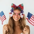 thumbnail image 2 of geerera 4th of July Decorations,Independence Day Themed Party Decoration Glasses,Dress Up With Letters Hat Flag Glasses Frame, Party Supplies For Independence Day USA Veterans Memorial Day, 2 of 6