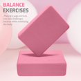 thumbnail image 5 of Yoga Blocks, Yoga Blocks 2 Pack, 9"x 6"x 3" Sturdy Foam Yoga Block, Supportive, Lightweight & Odor Resistant, Fitness Accessories, 5 of 8