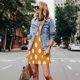 thumbnail image 4 of Balery Orange And White Polka Dot Vestidos de verano para mujer con estampado: vestido holgado sin mangas, vestido playero informal y cómodo para días calurosos., 4 of 7