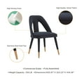 thumbnail image 4 of Manhattan Comfort Neda Dining Chair with Solid Wood Frame in Midnight Blue, 4 of 10