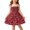 H, variant on Tdoqot Toddler Flower Girls Dress- Midi Dreess Crewneck Cute Sleeveless Summer Casual Dresses Red Size 4T
