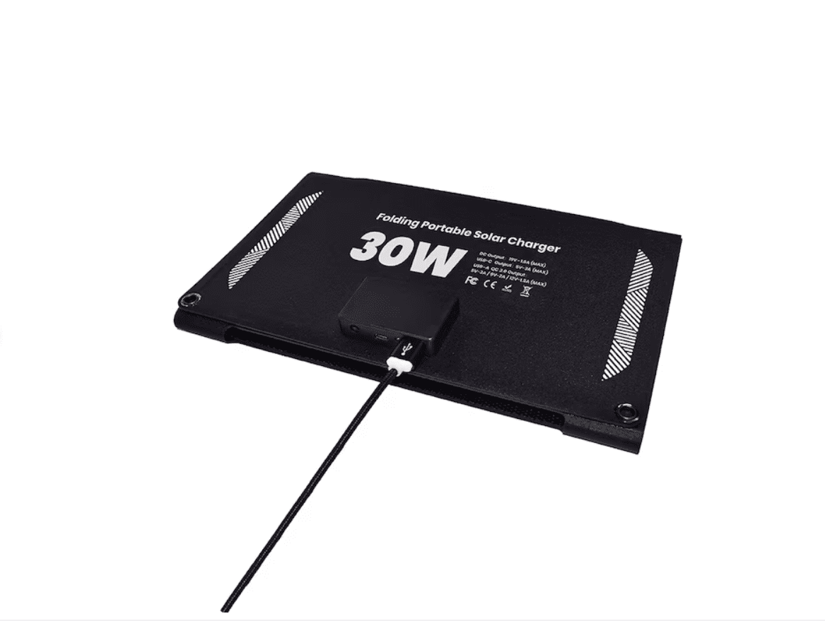 Utilitech 32-in x 12.4-in x 0.1-in 30-Watt Portable Solar Panel