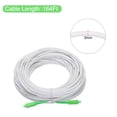 thumbnail image 2 of Unique Bargains 1Pcs 164Ft Single Mode Simplex OS2 Fiber Optic Cable LSZH SC/APC-SC/APC Armored Jumper Optical White with Adapter, 2 of 5