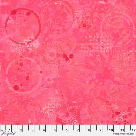 Free Spirit Sue Penn Textures Tonal Graffiti Raspberry Cotton Fabric By The Yard