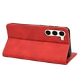 thumbnail image 4 of Allytech Slim Wallet Case for Samsung Galaxy S23, Luxury PU Leather + Soft TPU Cover with Card Slots & Cash Pocket, Magnetic Closure Kickstand Shockproof Business Case for Women men - Red, 4 of 9