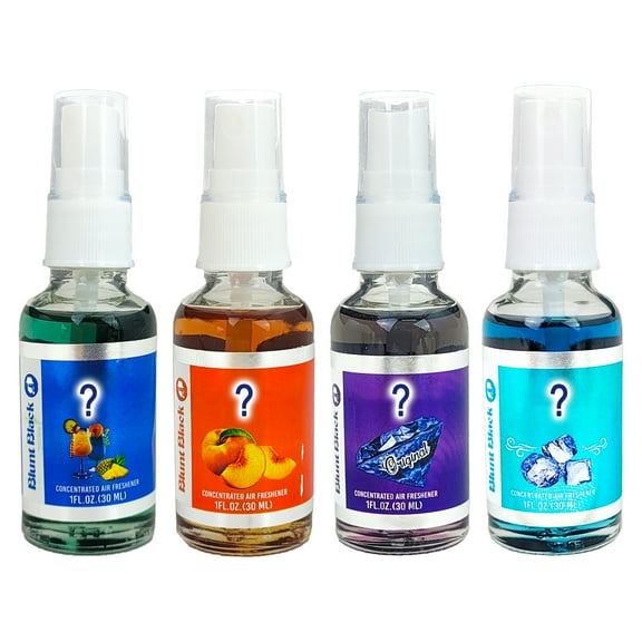 Blunt Black Concentrated Air Freshener Spray for Home and Car 4-Pack Random/Assorted Scents
