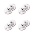 thumbnail image 2 of Dvkptbk Ball Pulley Adhesive Pulley Universal Wheel, Can Be Fixed on The Bottom of The Trash Can, The Bottom of The Storage Box, Etc., Easy to Move (4 Pcs, Double Ball Pulleys) Kitchen & Dining, 2 of 8