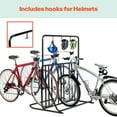 thumbnail image 3 of RAD Cycle Freestanding Dual-Sided Bike Rack with Helmet Hangers (Black), 3 of 6