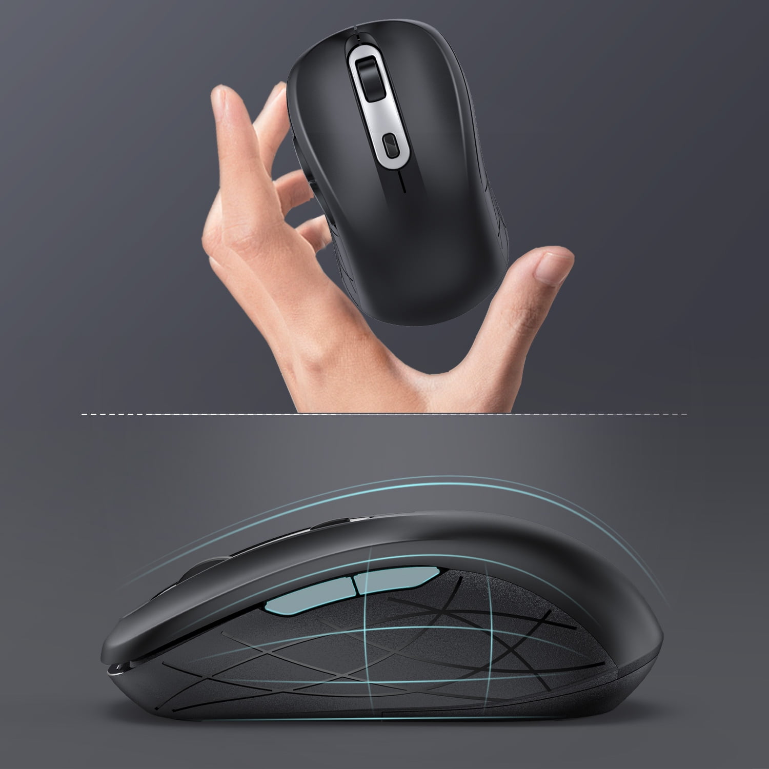 Buy Wireless Mouse,Jelly Comb USB C Mouse,Silent Ergonomic Mouse