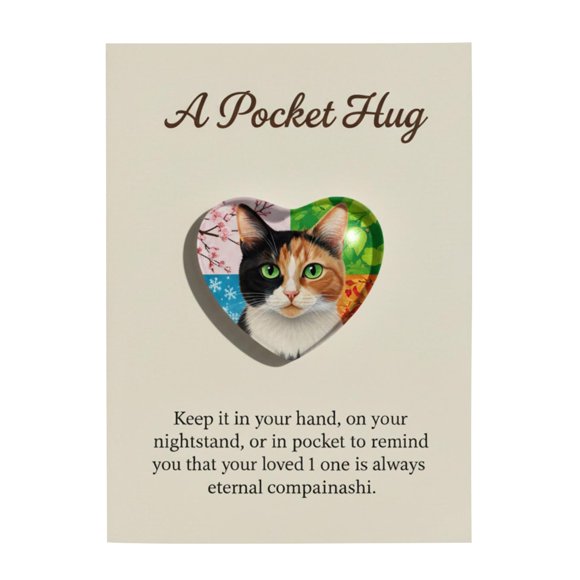 Tarjeta De Bolsillo Tarjeta de regalo de bolsillo con diseño de gato adorable, ideal para regalos de cumpleaños y regalos navideños (1 unidad). Rkxzt