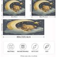 thumbnail image 2 of Coolnut The Little Bear Under The Moon Pillowcase for Hair and Skin Silk Pillowcase King Size 20 ×40In, Soft and Breathable Slippery Satin Pillowcase Covers for Sleep Decor Giftsation 288, 2 of 7