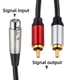 thumbnail image 3 of Adaptador Cable Audio Cable Divisor XLR A 2 RCA Y (1 M XLR A 2Rca), 3 of 9