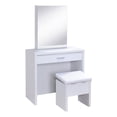 thumbnail image 1 of Harvey Vanity Set with Lift-Top Stool White, 1 of 15