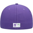 thumbnail image 4 of Men's New Era Purple California Angels Cooperstown Collection Lime Side Patch 59FIFTY Fitted Hat, 4 of 6